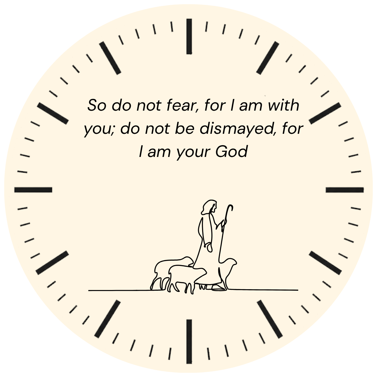 ISAIAH 41:10 dial design