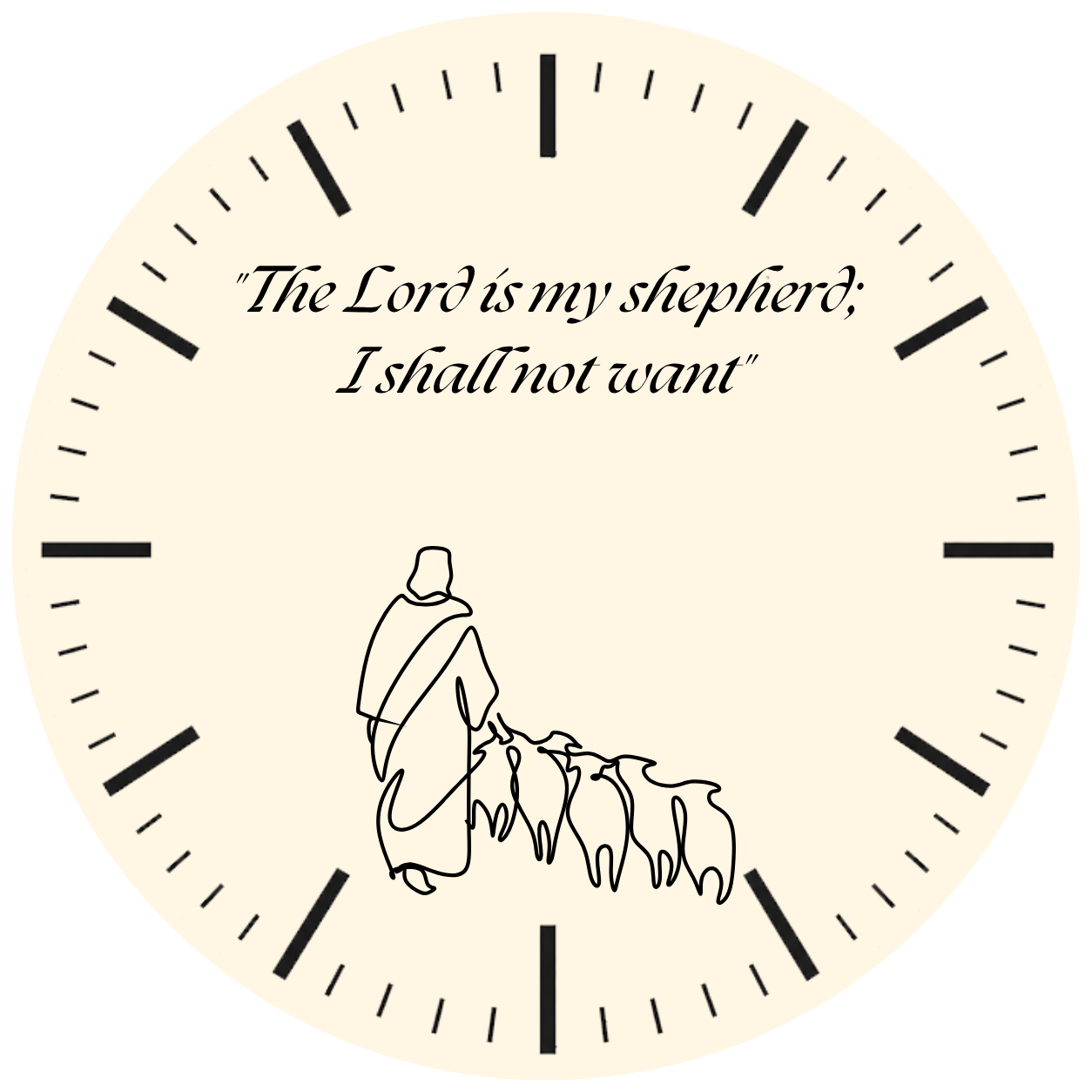 PSALM 23 dial design